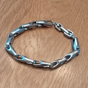 Givenchy Vintage Silver Tone Chain Bracelet